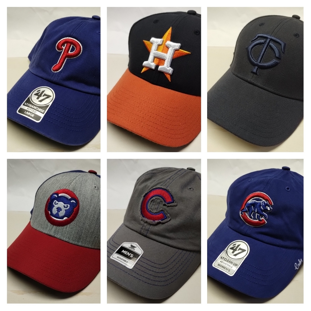 MLB Baseball Caps by '47 Astros Twins Cubs Phillies